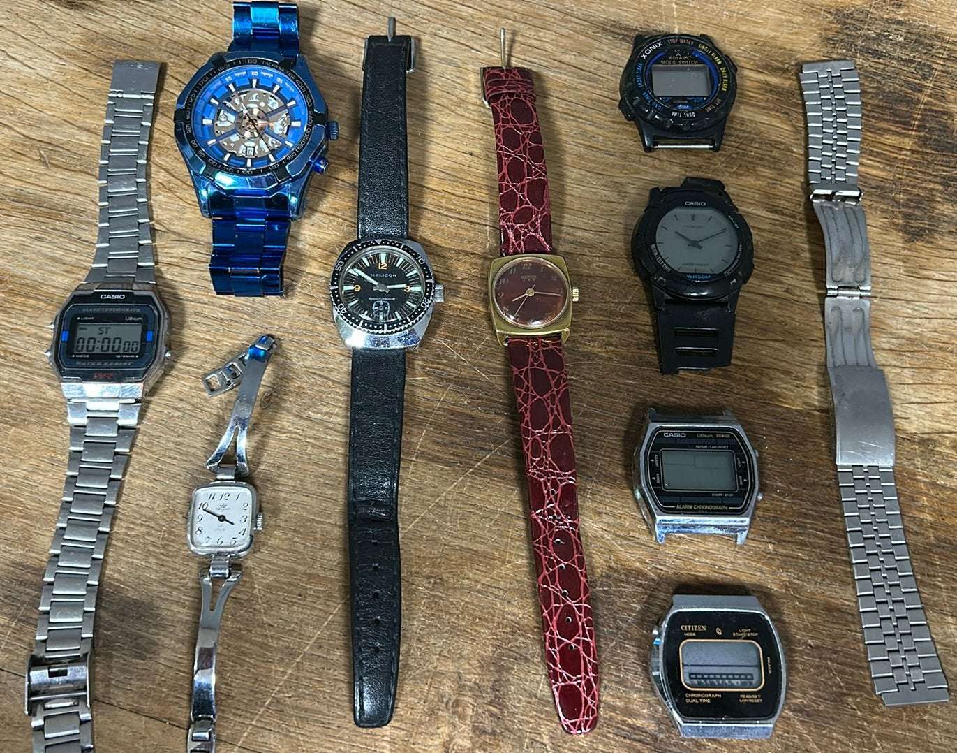 Diverse heren en dames horloges., Ophalen of Verzenden, Gebruikt, Staal, Overige merken