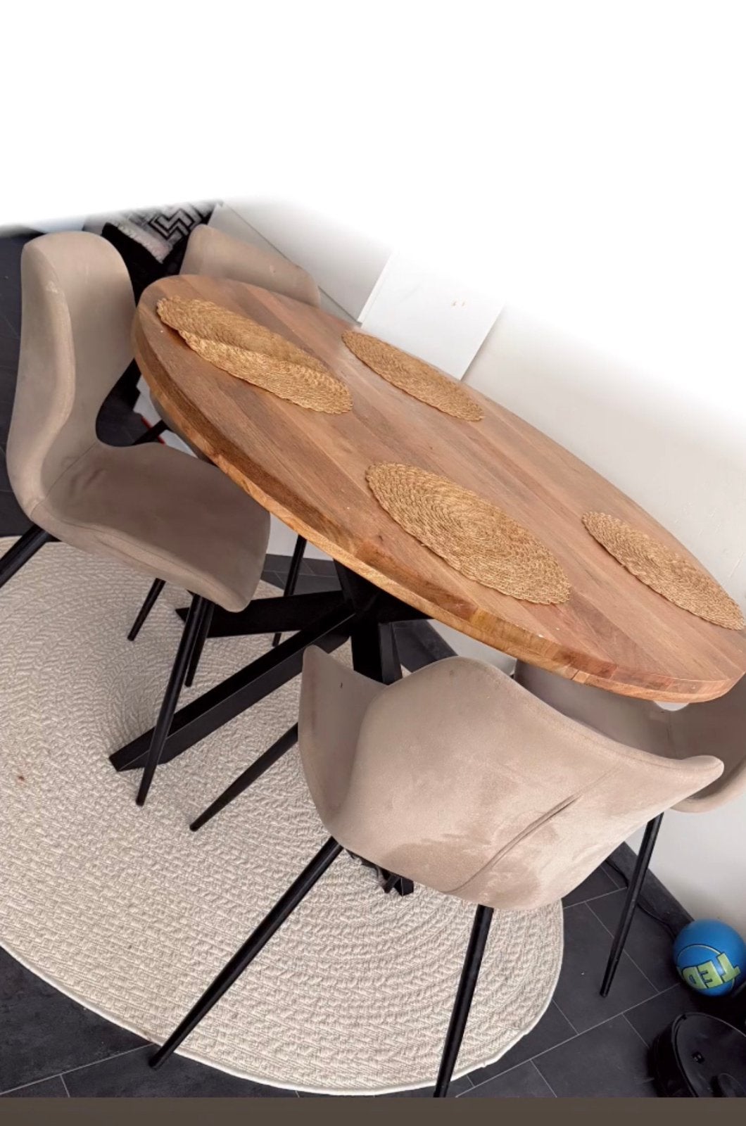 Eettafel, Ophalen, Zo goed als nieuw, Rond, 100 tot 150 cm
