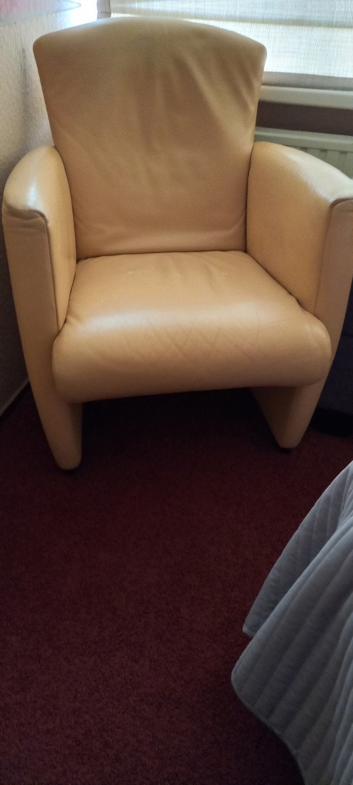 2 leren fauteuils merk: Jori, Ophalen, Gebruikt, 50 tot 75 cm, Leer