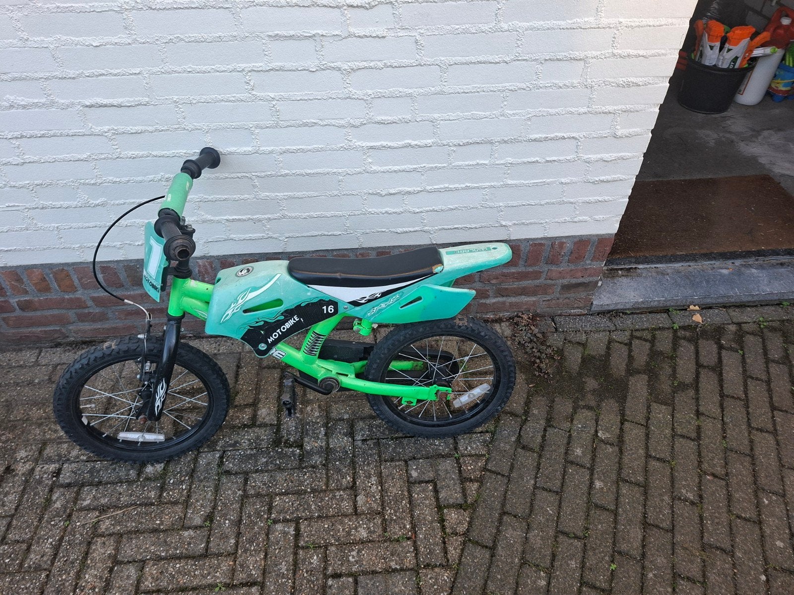 Kinder racefiets - Motobike 16 inch, Ophalen of Verzenden