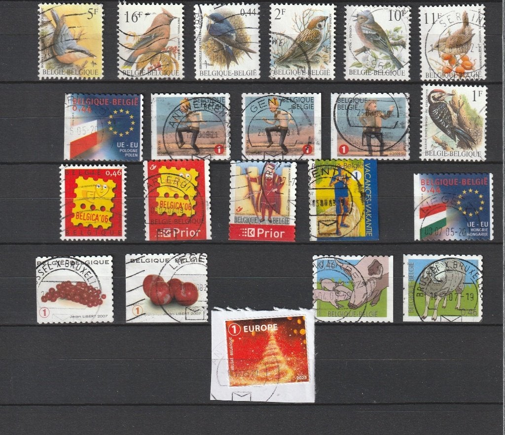 postzegels belgie diversen, Postzegels en Munten, Postzegels | Europa | België, Met stempel, Frankeerzegel, Ophalen of Verzenden