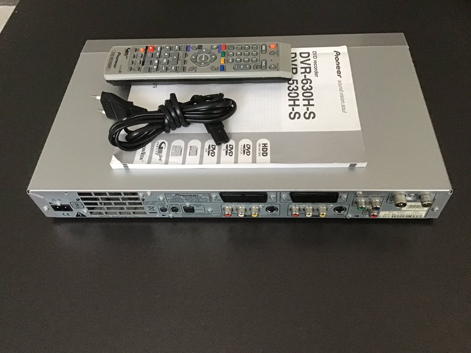 HD Recorder Pioneer DVR 630 H 250 GB Met Juke-Box functie, Ophalen of Verzenden, Zo goed als nieuw, Pioneer
