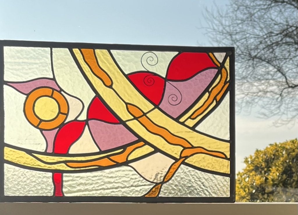 voorzetramen raamhanger raam glas in lood, Meerkleurig, Overige stijlen, Nieuw, Ophalen of Verzenden
