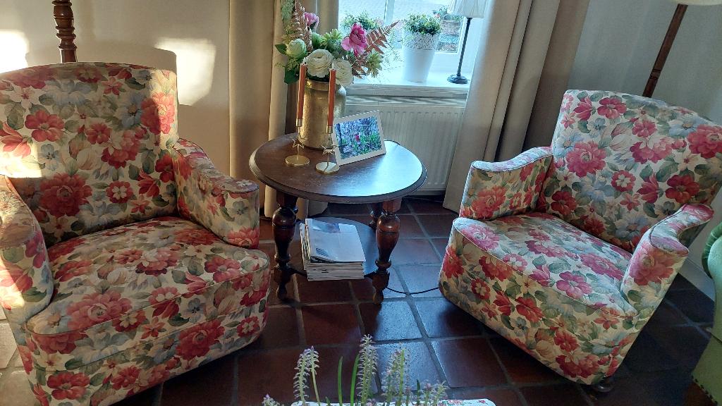 Gebloemd bankstel plus sofa te koop, Ophalen, Gebruikt, Minder dan 75 cm, 150 tot 200 cm