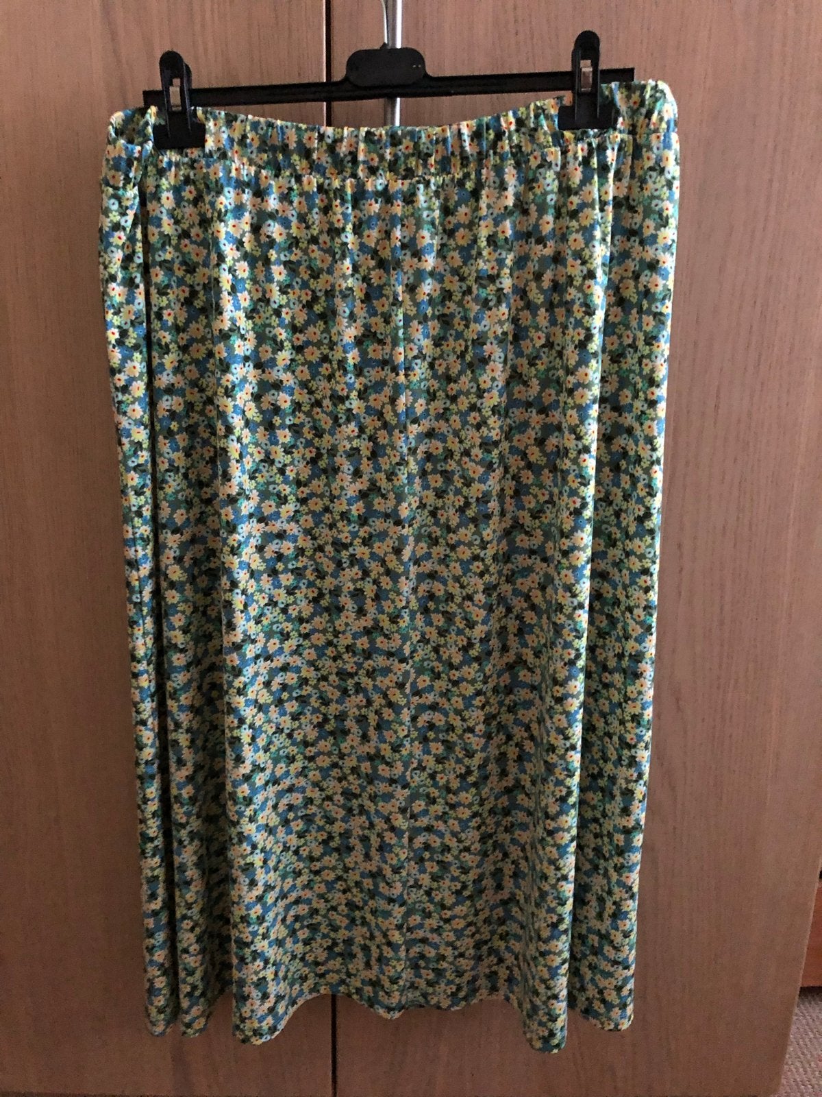 Hema bloemenprint rok maat XL, Verzenden, Maat 46/48 (XL) of groter, Zo goed als nieuw, Onder de knie