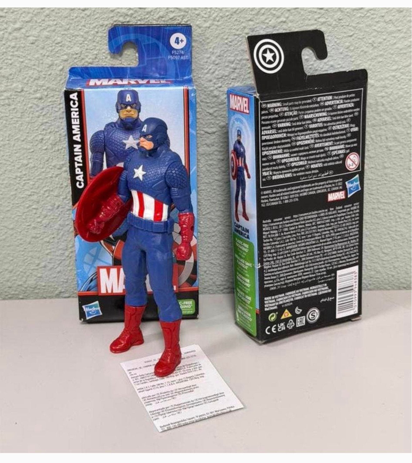 Hasbro Marvel Captain America 15cm figuur poppetje marvels, B, Actiefiguur of Pop, Ophalen of Verzenden, H