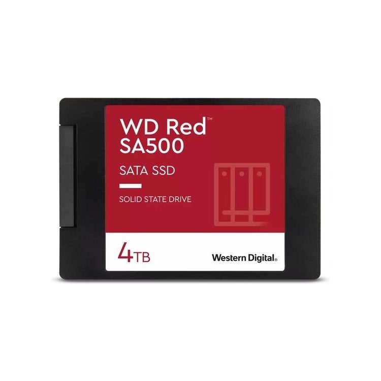 Western Digital WD Red SA500 4TB NAS SATA SSD, Computers en Software, Harde schijven, Intern, Western Digital, Server, Nieuw