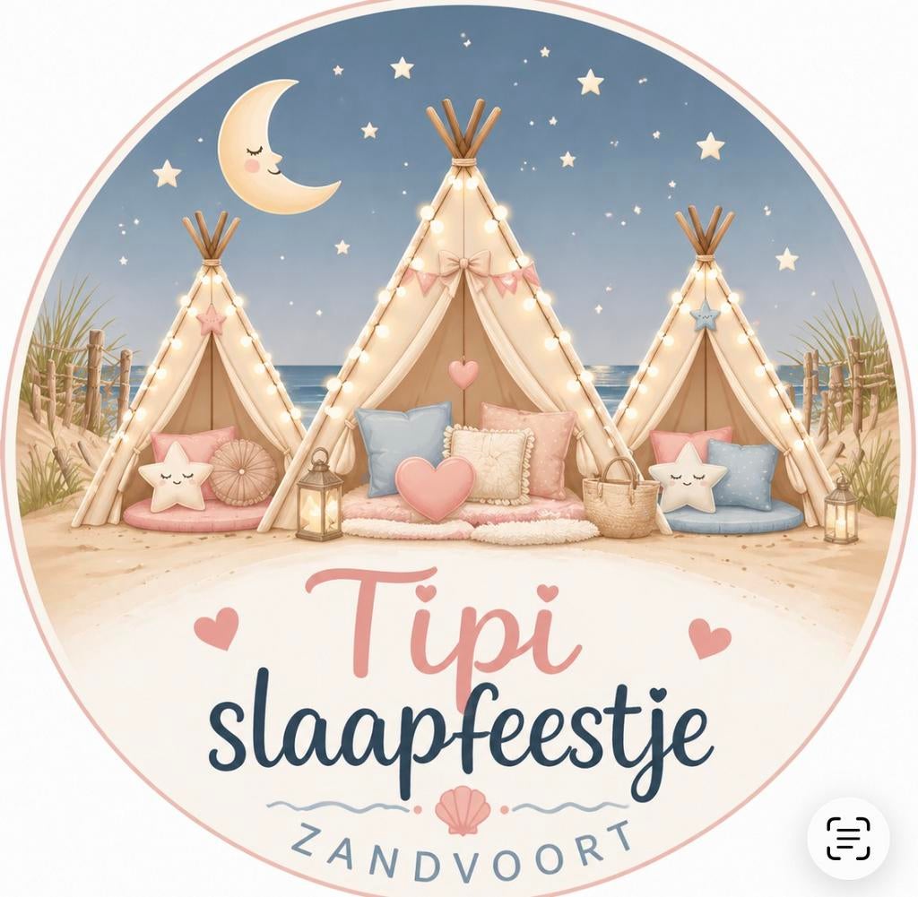 Tipi tenjes slaapfeestje te huur Zandvoort max 8 stuks, Ophalen, Zo goed als nieuw, Overige