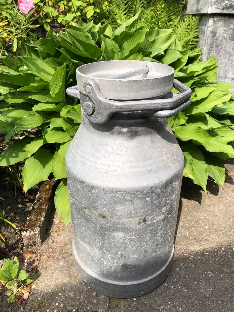 Metalen melkbus 25 liter met losse deksel (2 stuks), Ophalen
