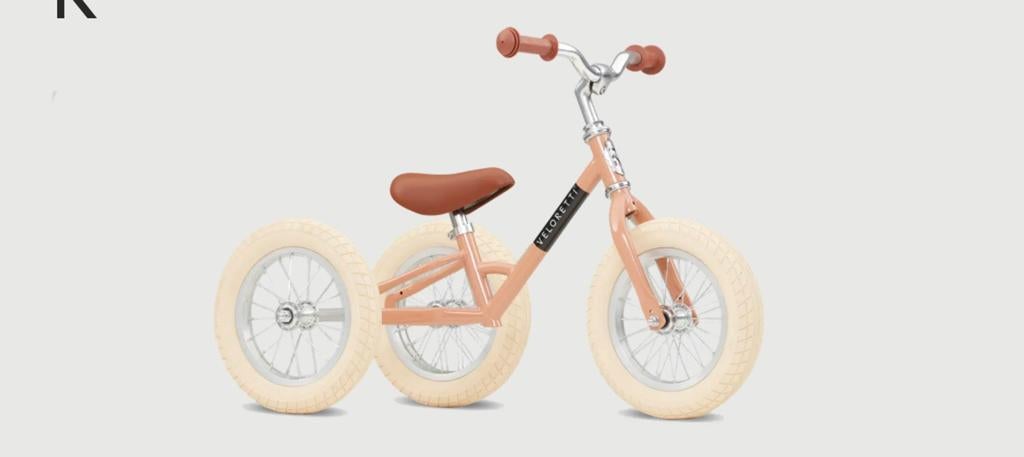 Veloretti driewieler/loopfiets met mandje Zo goed als nieuw, Ophalen, Zo goed als nieuw, Minder dan 16 inch