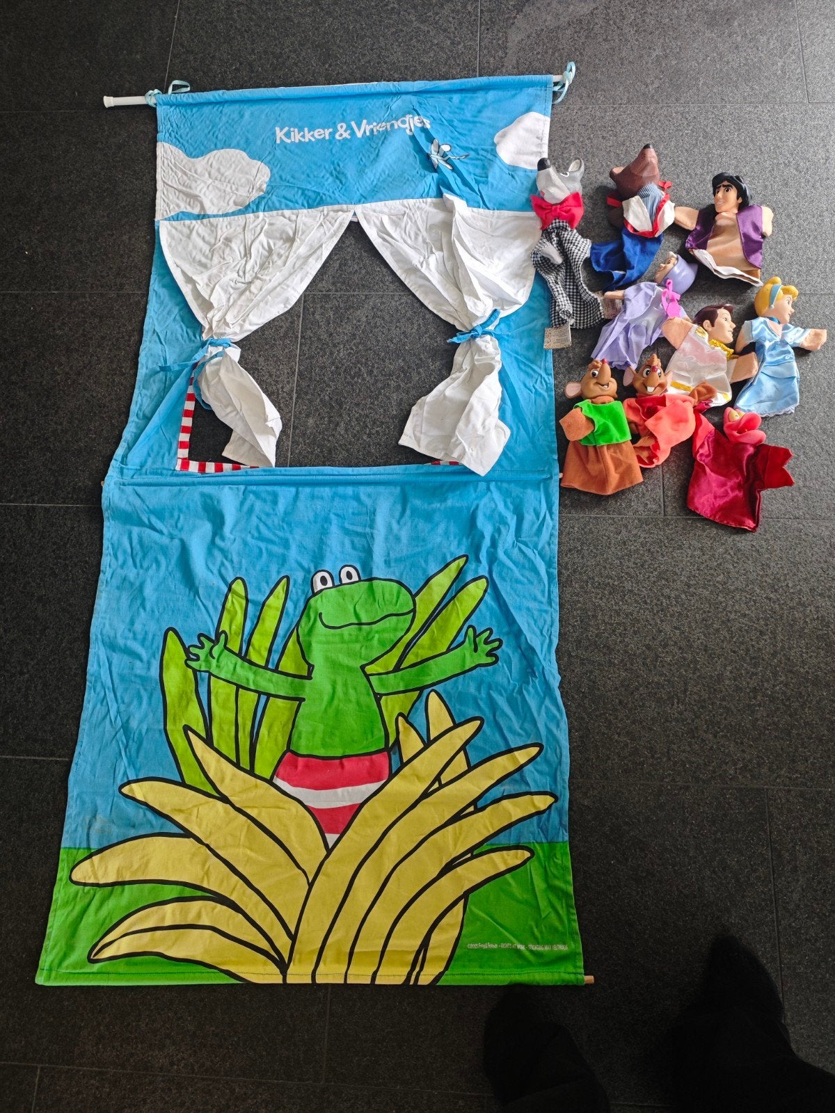 poppenkast met 9 poppen, Ophalen of Verzenden