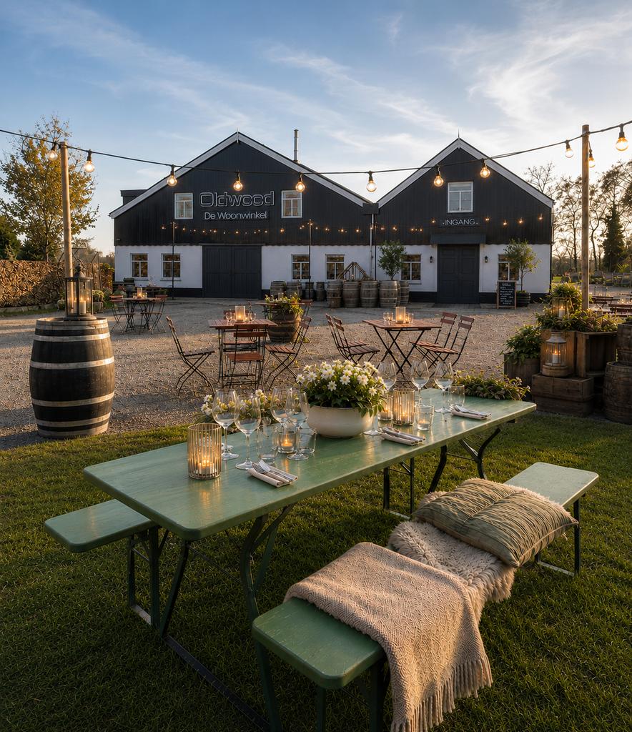 Bierbanken | Biertafel set | Bierset | Picknicktafel, Tuin en Terras, Picknicktafels, Ophalen, Rechthoekig, Hout, Inklapbaar