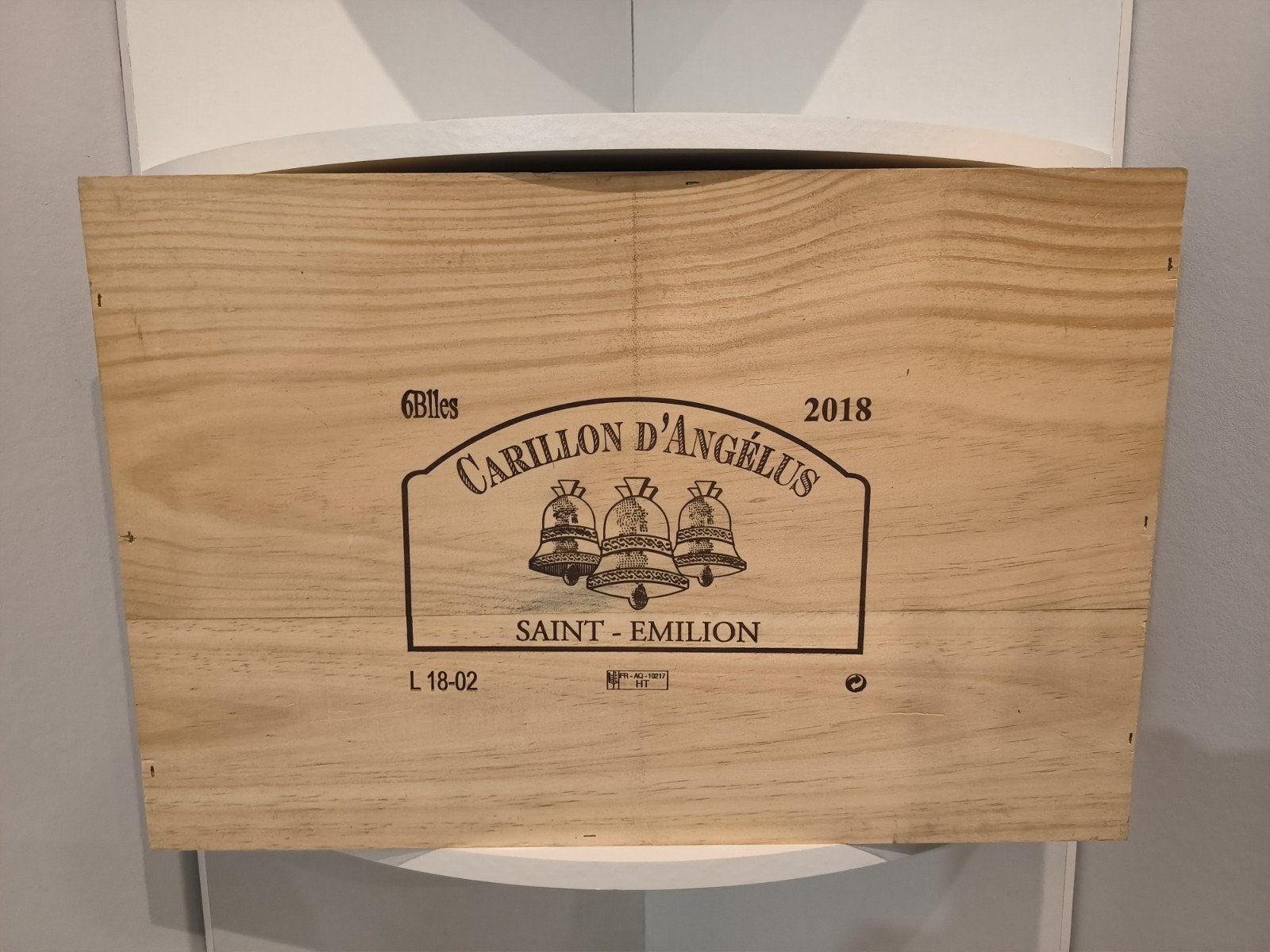 6 x Carillon ANGELUS 2018 in een koffer, Frankrijk, Nieuw, Ophalen of Verzenden, Rode wijn