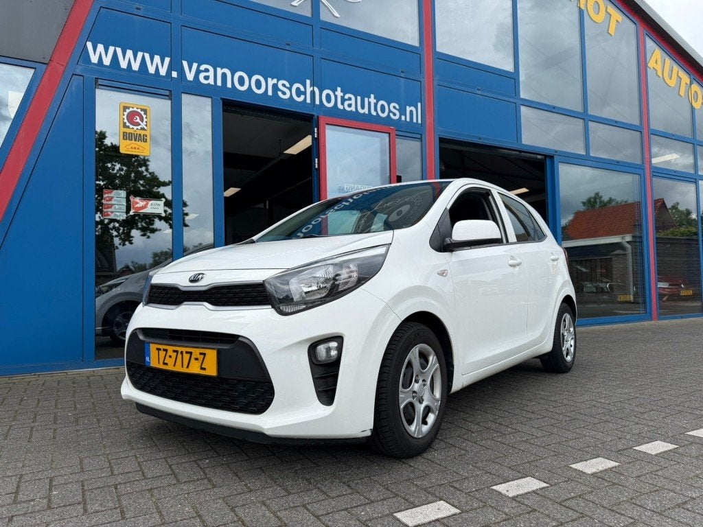 Kia PICANTO 1.0 CVVT  Eco PlusLine 5-Deurs Airco, Auto's, Voorwielaandrijving, Gebruikt, Met garantie (alle), 4 stoelen