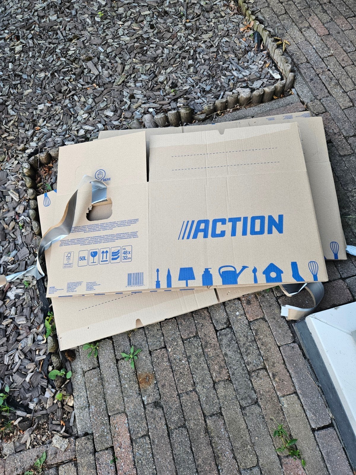 Action verhuisdozen 50L - 48x32cm, Ophalen, Doos, Opvouwbaar, Minder dan 50 cm