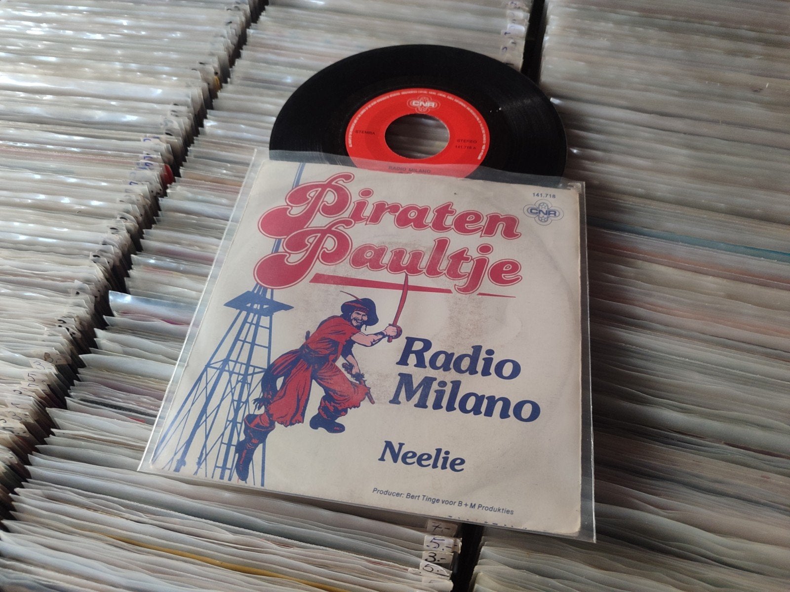 Piraten paultje radio Milano, Ophalen, Zo goed als nieuw, Overige formaten, Levenslied of Smartlap