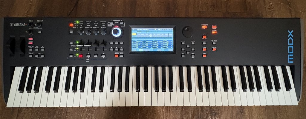 Yamaha MODX7 76 toetsen – zo goed als nieuw+originele Gigbag, Muziek en Instrumenten, Ophalen, Met midi-aansluiting, Yamaha, Zo goed als nieuw