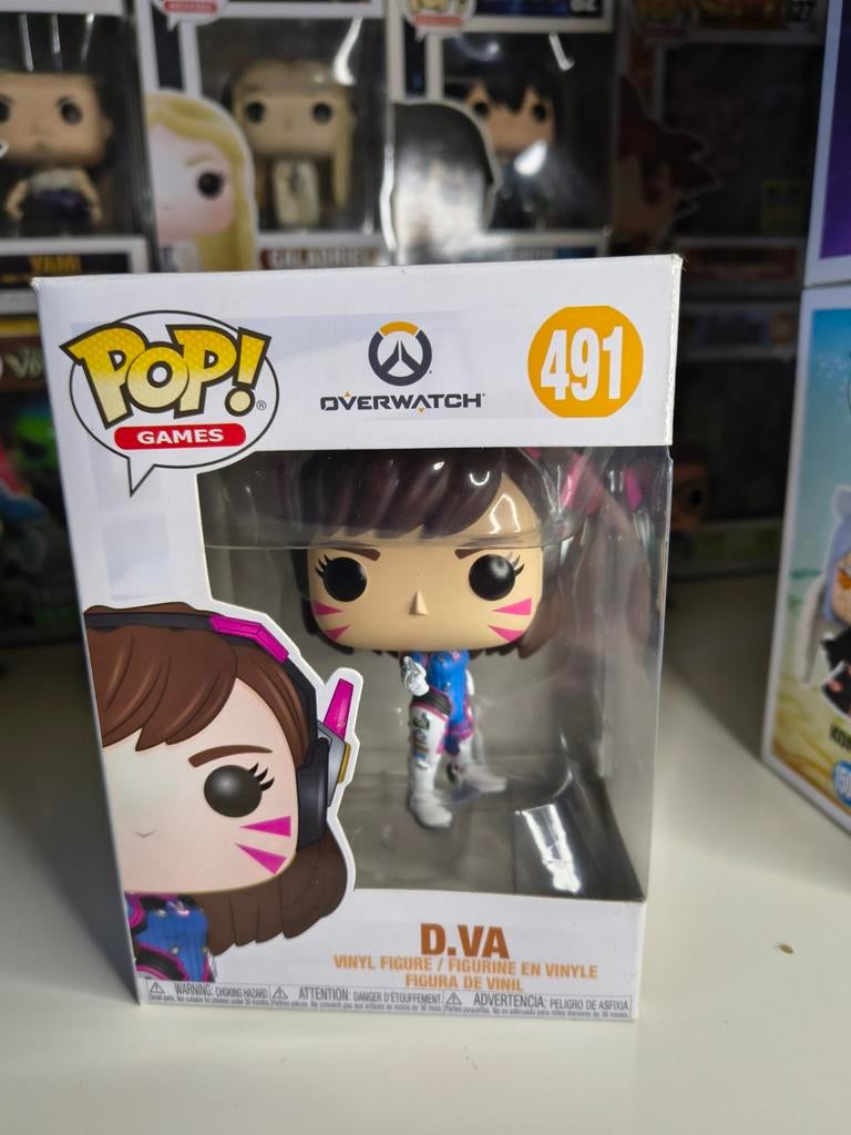 Funko Pop! Games Overwatch D.Va #491, Ophalen of Verzenden, Zo goed als nieuw