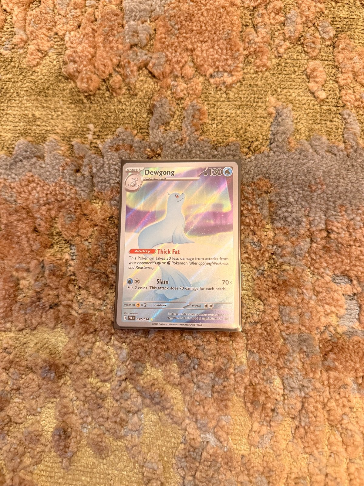 Pokémon Dewgong 097/094 IR - Phantasmal Flames, Ophalen of Verzenden, Zo goed als nieuw, Losse kaart, Foil