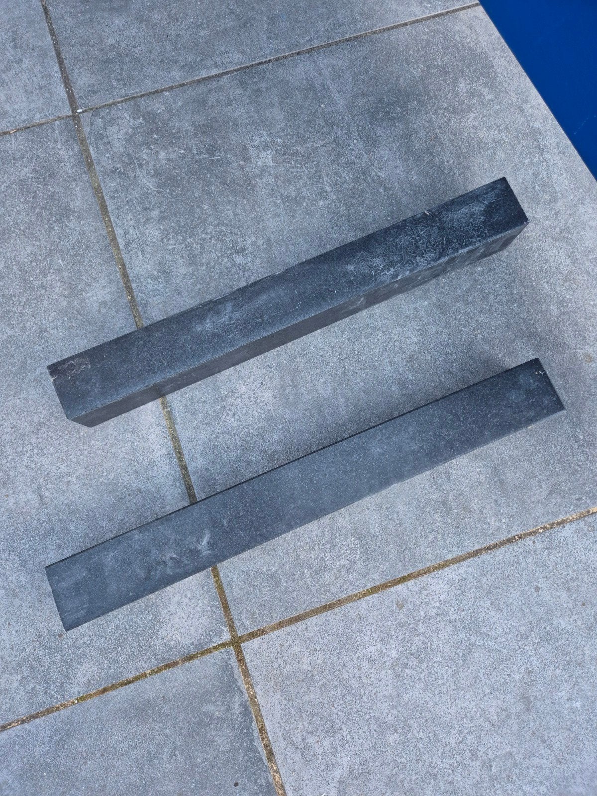 2x hardstenen dorpel 57mmx57mm, 49cm lang., Doe-het-zelf en Verbouw, Ophalen, Gebruikt, Hardsteen, Overige typen