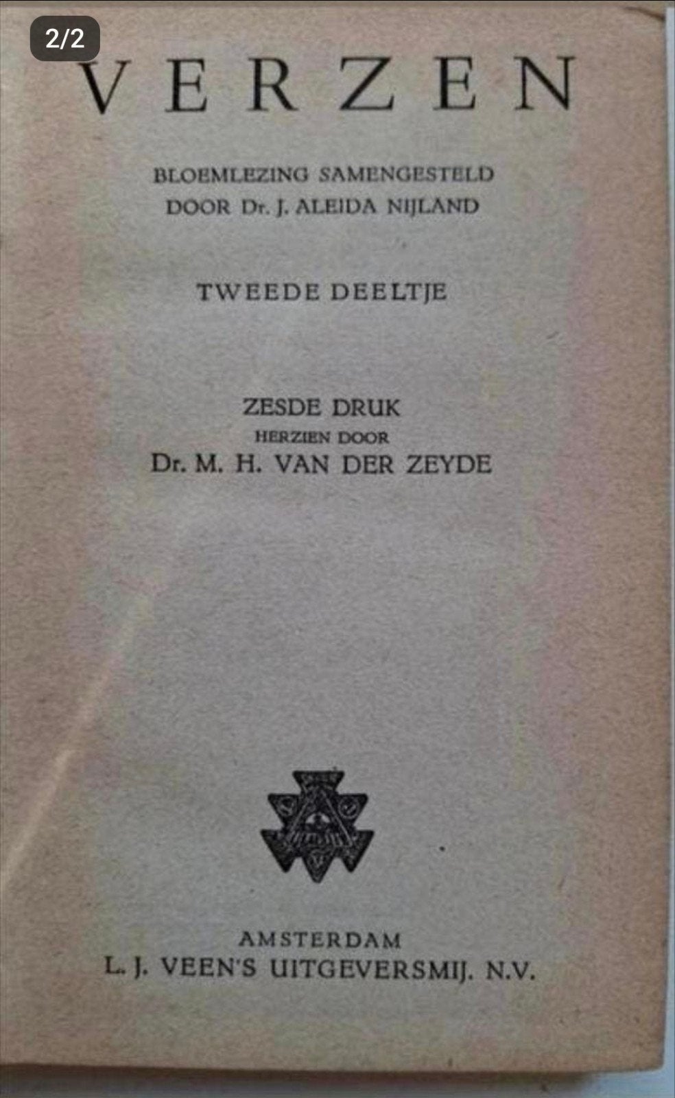 Verzen - Bloemlezing Dr. J. Aleida Nijland, Boeken, Ophalen of Verzenden, Gelezen, Diverse auteurs