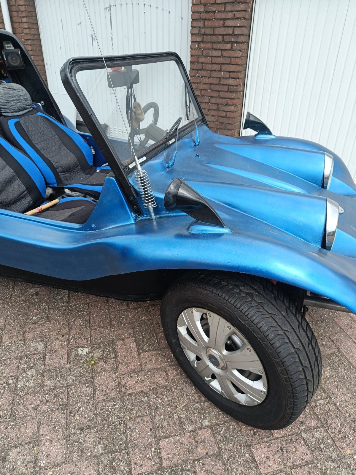Volkswagen Buggy 1966 Blauw, 4 cilinders, Cabriolet, Blauw, Origineel Nederlands
