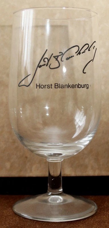 Ajax glas Horst Blankenburg speelde van 1970-1975 bij Ajax, Verzamelen, Sportartikelen en Voetbal, Ophalen of Verzenden, Gebruikt
