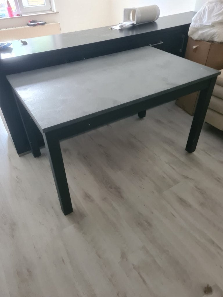 Ikea bjursta tafel uitschuifbaar, Huis en Inrichting, Ophalen, Gebruikt, Rechthoekig, 50 tot 100 cm