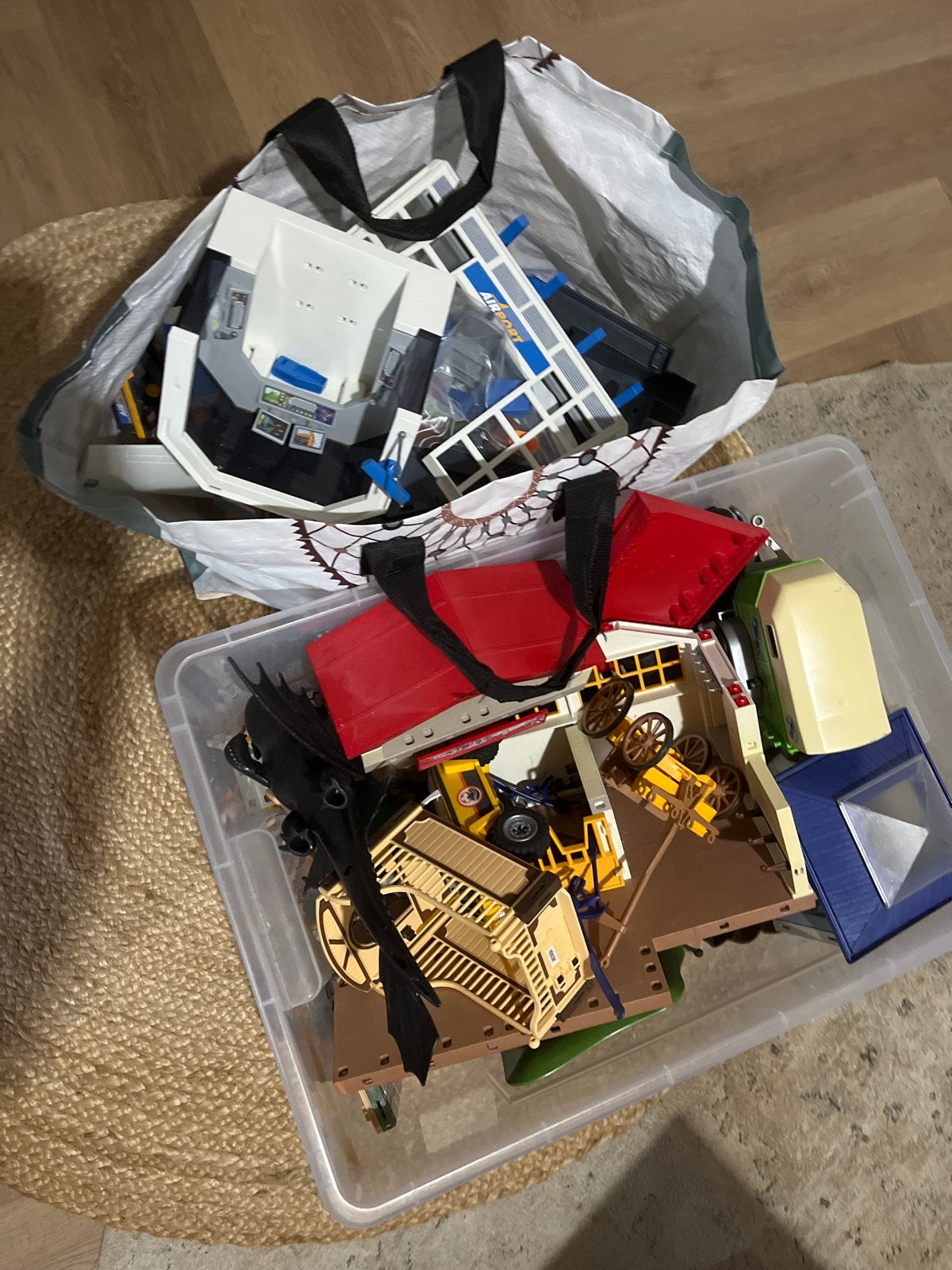 Playmobil Vliegtuig, Paardenboerderij & Piraten - Grote set, Ophalen, Gebruikt, Complete set, Voertuig