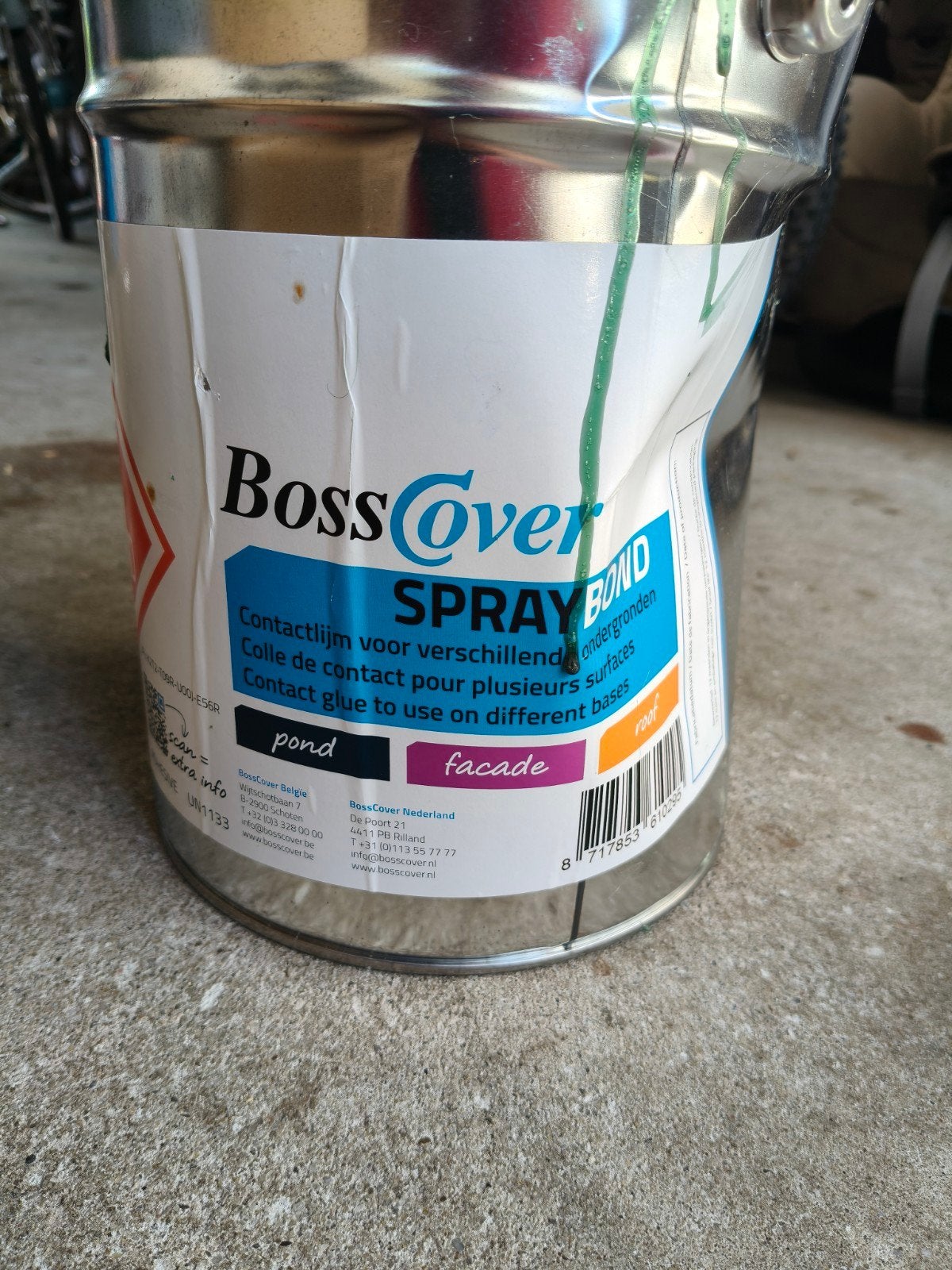 Restje BossCover Spraybond contactlijm, Ophalen, Wit