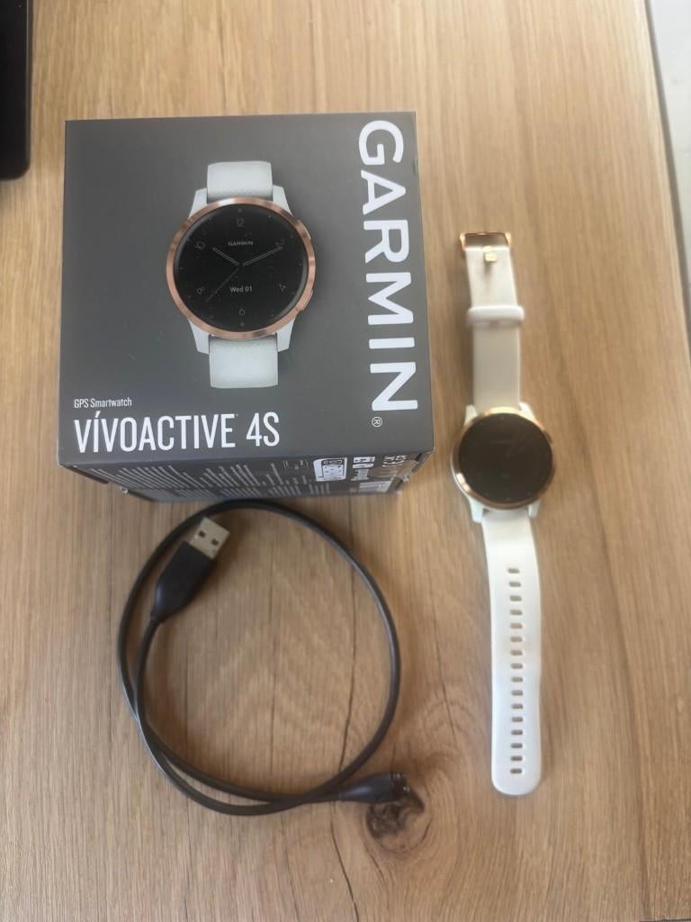 Garmin Vivo Active 4S, Gebruikt, Wit, Garmin, Ophalen of Verzenden