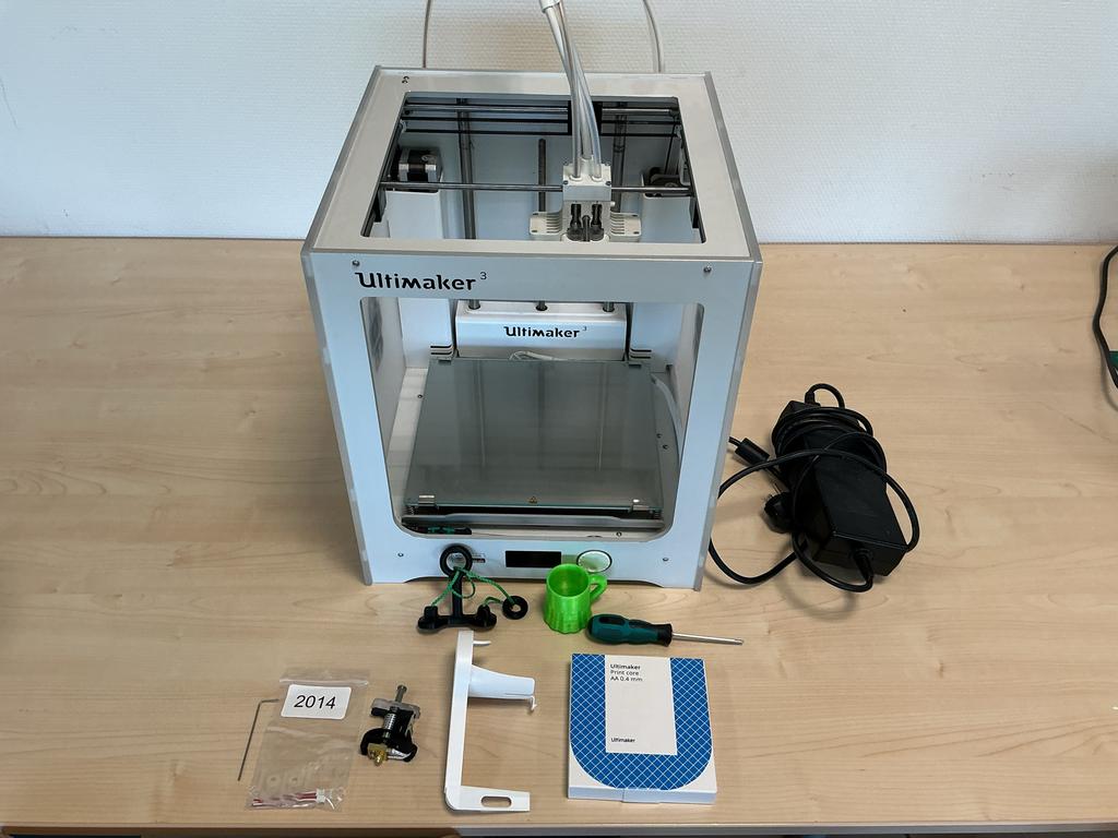 Ultimaker 3 3D-printer met filament, Computers en Software, 3D Printers, Gebruikt, Filament, Ingebouwde Wi-Fi, Ophalen