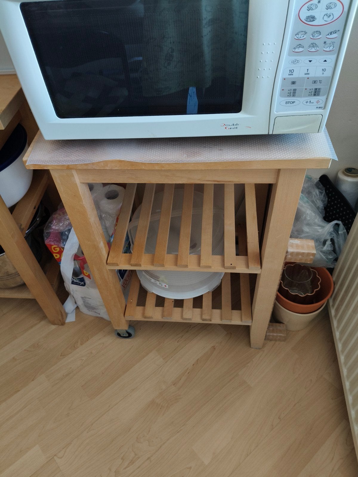 IKEA Keukentrolley/Keukeneiland met lades en planken, Gebruikt, Hout, IKEA, Keukentrolley