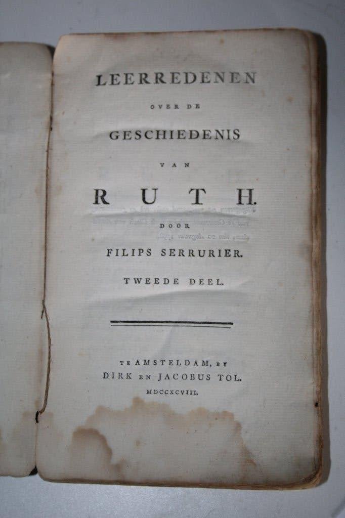 Leerredenen over de geschiedenis van Ruth, 2e deel (1798), Ophalen of Verzenden, Gelezen, Christendom | Protestants