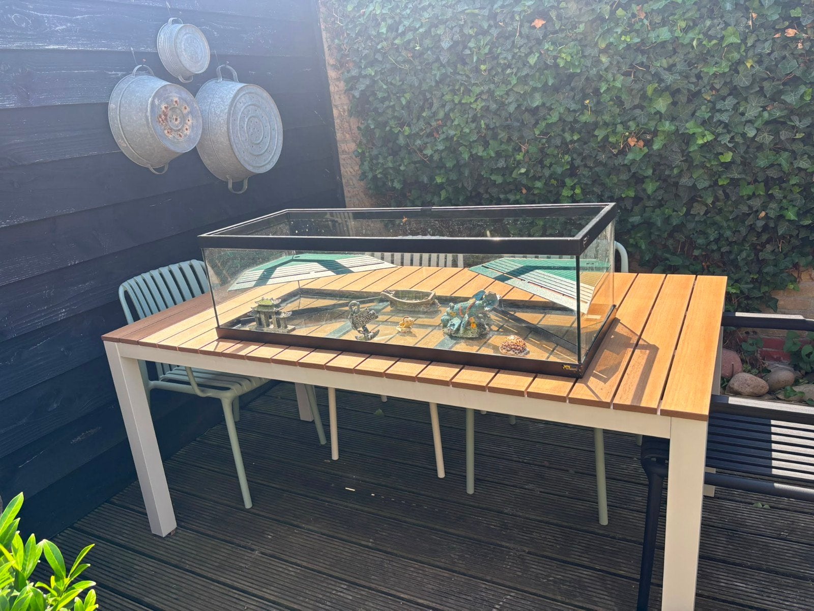 schilpad aquarim x verwarming x pomp, Dieren en Toebehoren, Ophalen, Gebruikt, Overige merken, Leeg aquarium