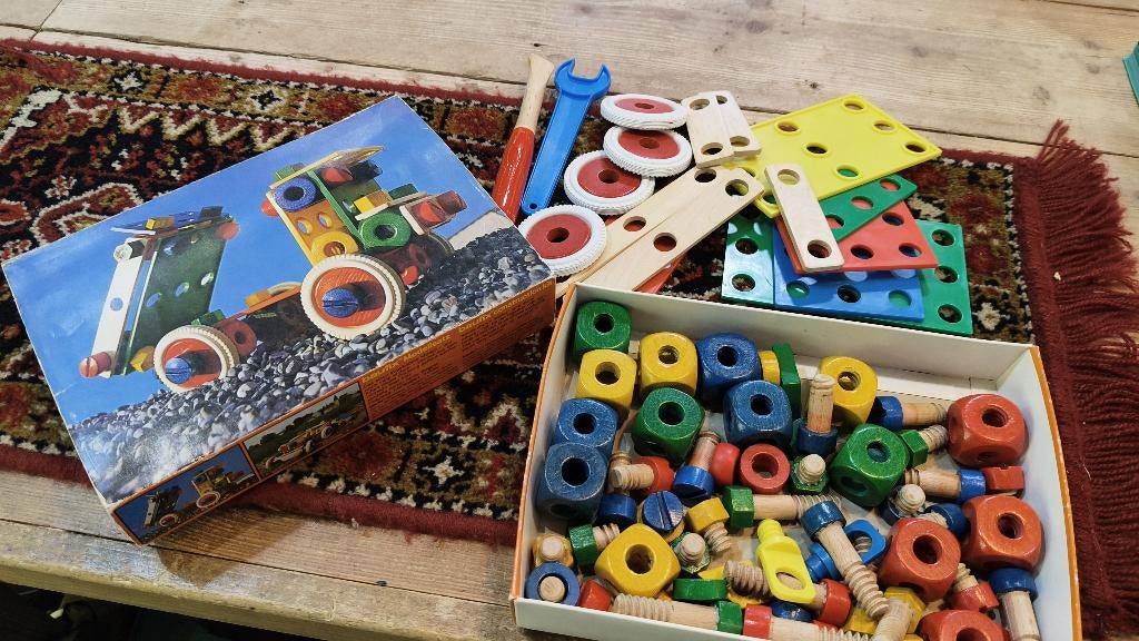 Vintage Baufix houten bouwset 1103, Ophalen of Verzenden, Gebruikt, Overige typen