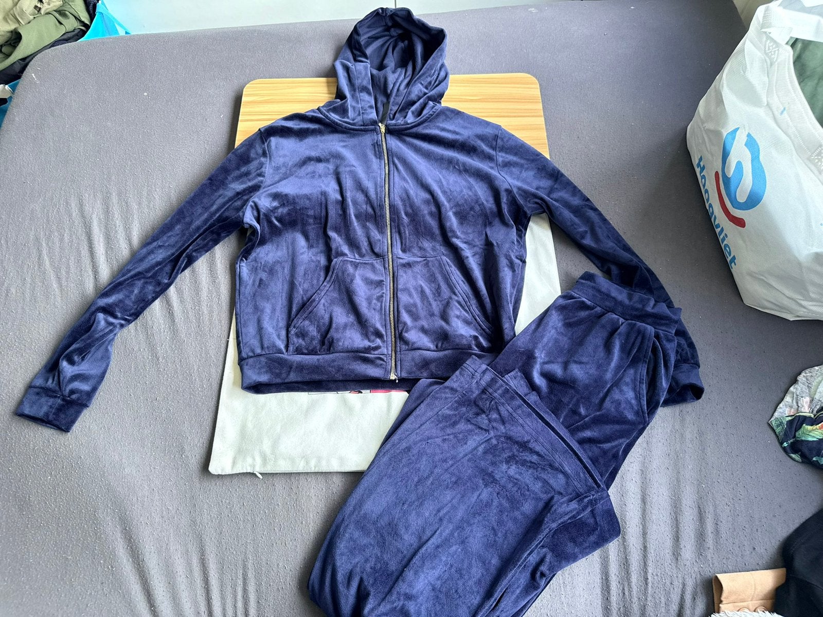 Hunkemoller huispak set maat xs fleece set, Kleding | Dames, Ophalen of Verzenden, Zo goed als nieuw, Maat 34 (XS) of kleiner