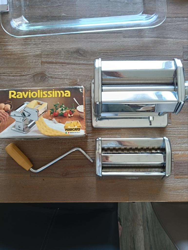Marcato Raviolissima pastamachine - nooit gebruikt, Witgoed en Apparatuur, 4 liter of meer, Ophalen, Nieuw, 3 snelheden of meer