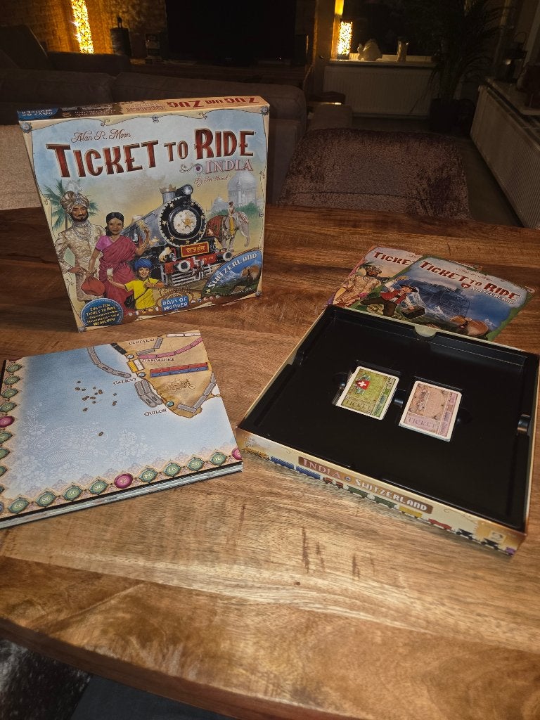 Ticket to ride India + Switzerland, Hobby en Vrije tijd, Een of twee spelers, Ophalen of Verzenden, Nieuw, Days of Wonder
