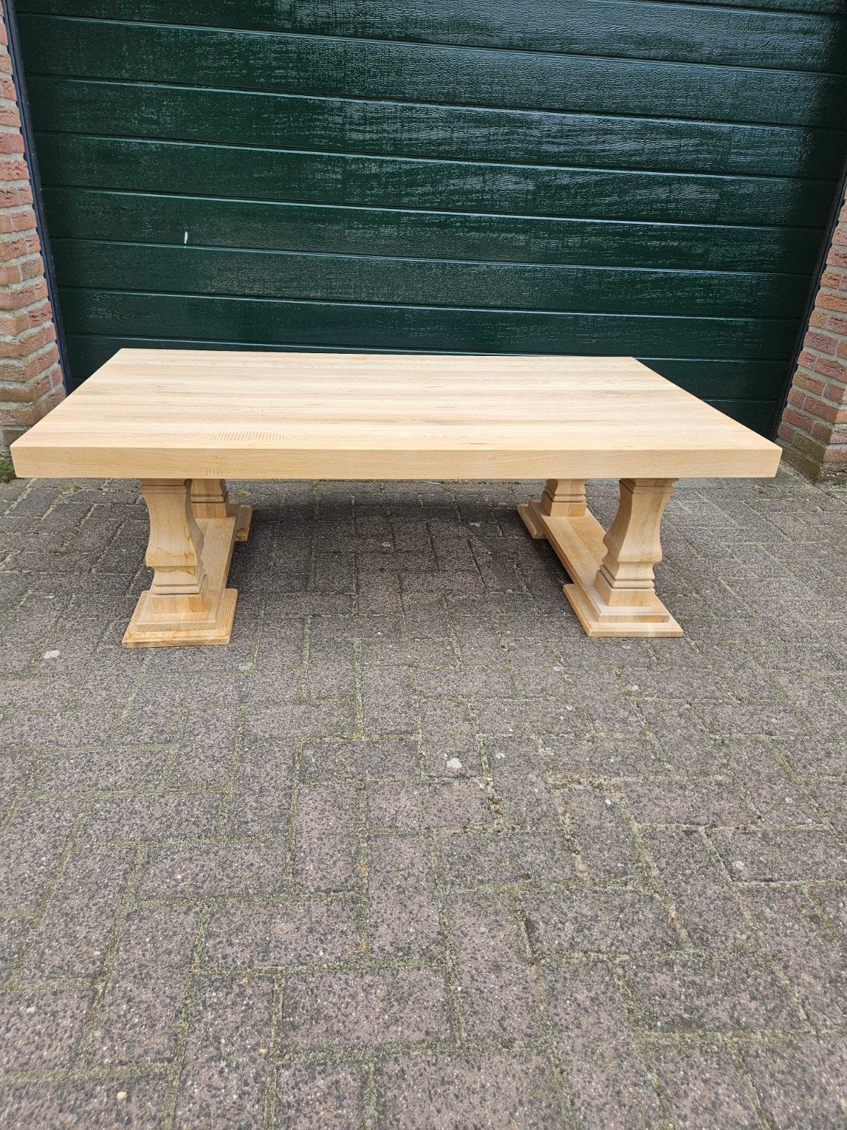 Eikenhouten salontafel 140x80x44,5 cm, Ophalen, 100 tot 150 cm, Eikenhout, Nieuw