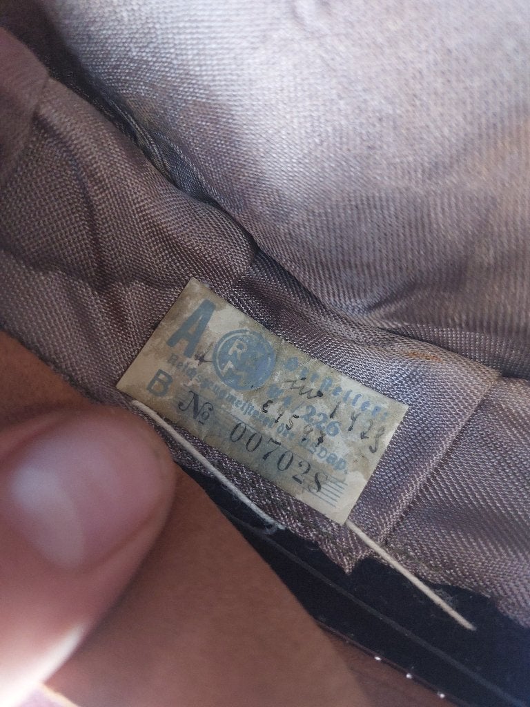 Duitse WO2 Deutsche Arbeitsfront schirmutze, Ophalen of Verzenden, Duitsland, Embleem of Badge