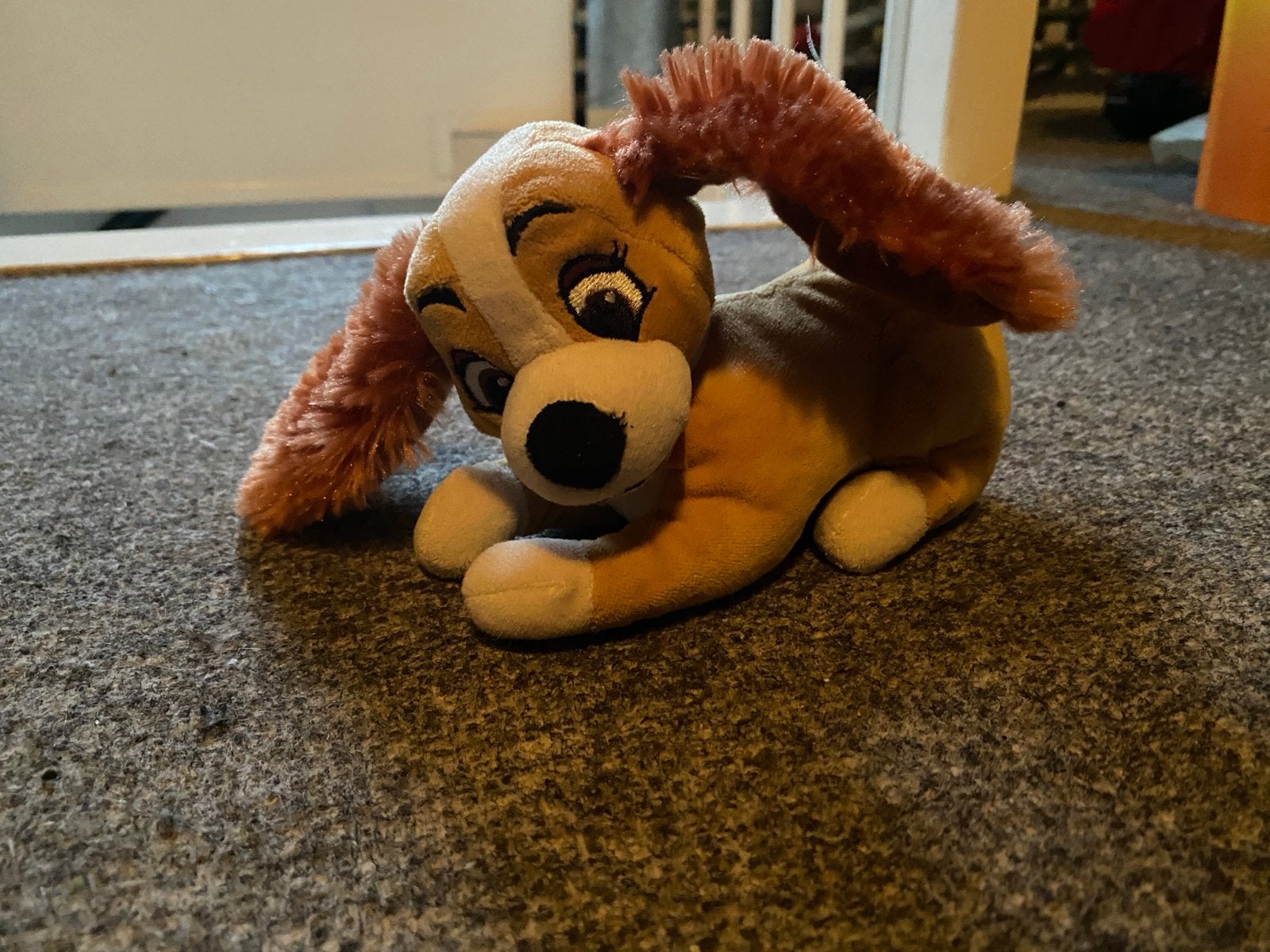 Schattige Disney Lady knuffel - Lady en de Vagebond, Ophalen of Verzenden, Zo goed als nieuw, Overige typen