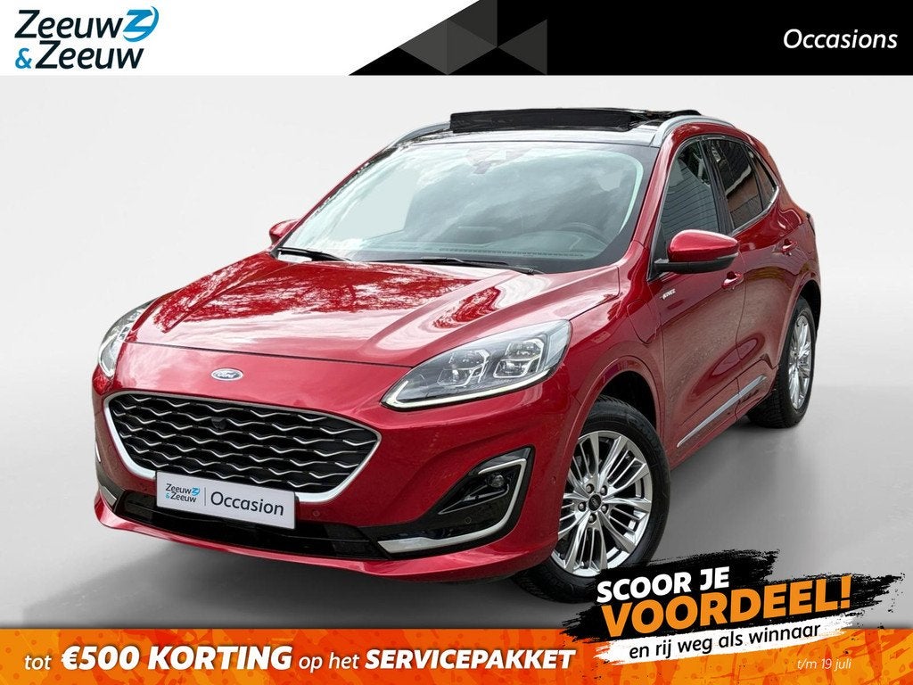 Ford Kuga 2.5 PHEV Vignale 225PK | Panoramadak | Trekhaak |, Auto's, 12 maanden, 14 kWh, Gebruikt, 4 cilinders