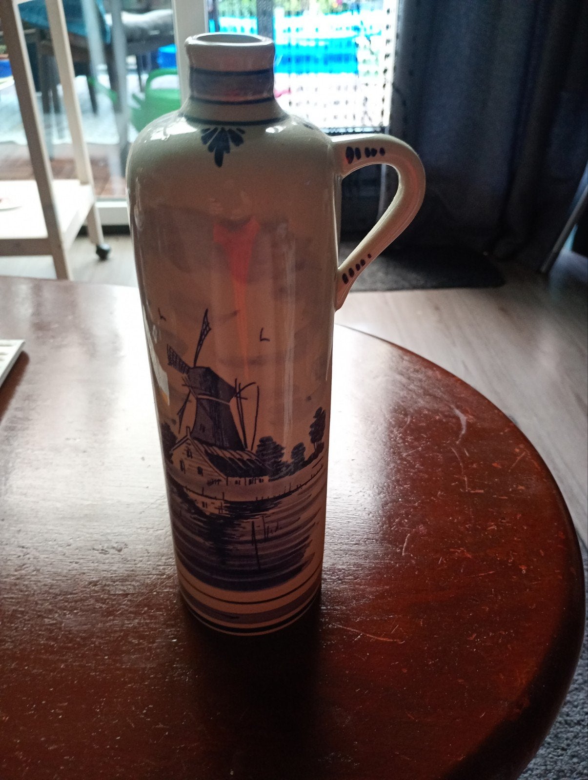 Bleu Delfts Handgeschilderde Vaas - Made in Holland, Antiek en Kunst, Ophalen