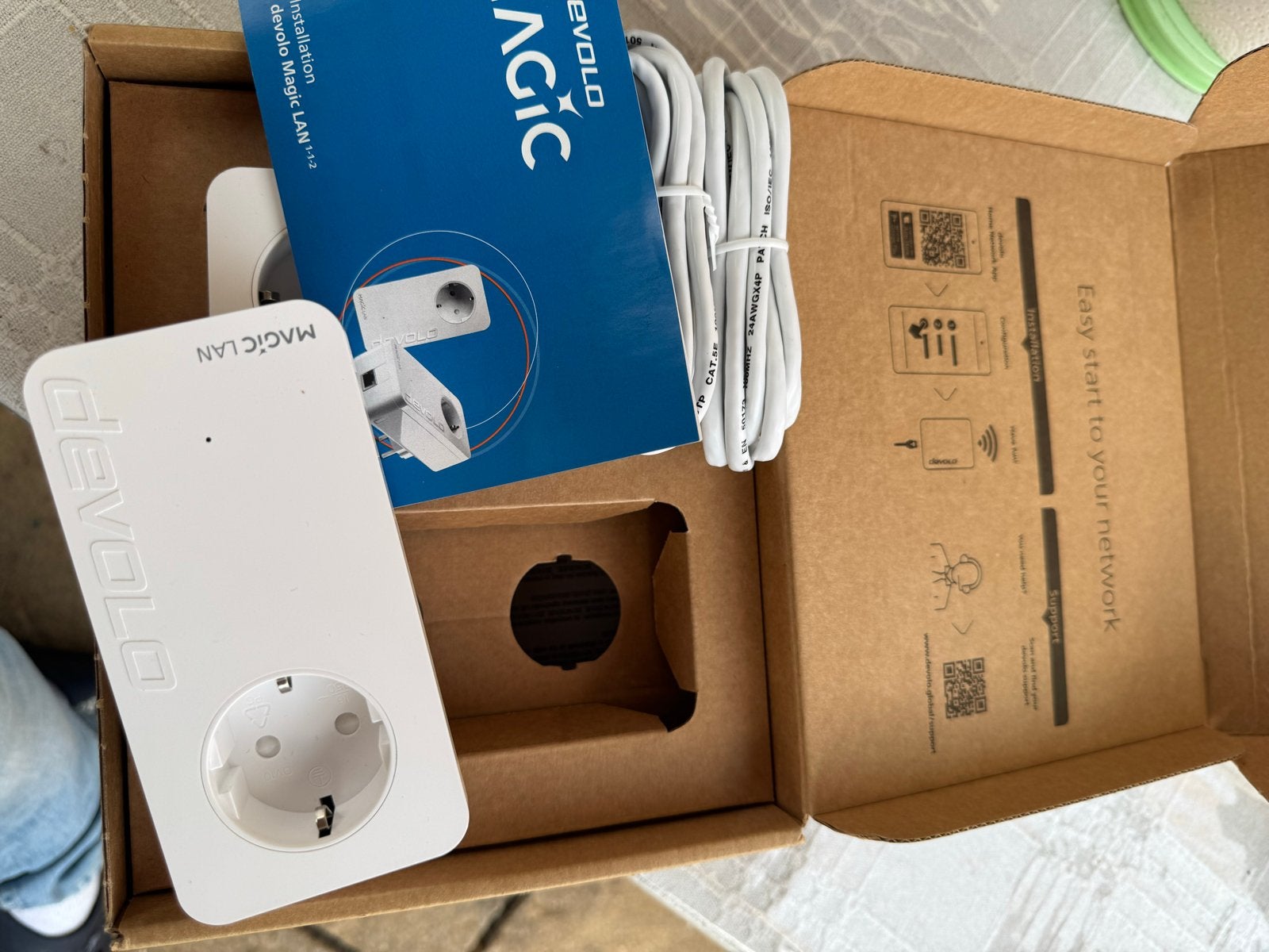 Devolo Magic LAN Powerline 2400 Mbps Starter Kit, Computers en Software, Powerlines, Zo goed als nieuw, Ophalen