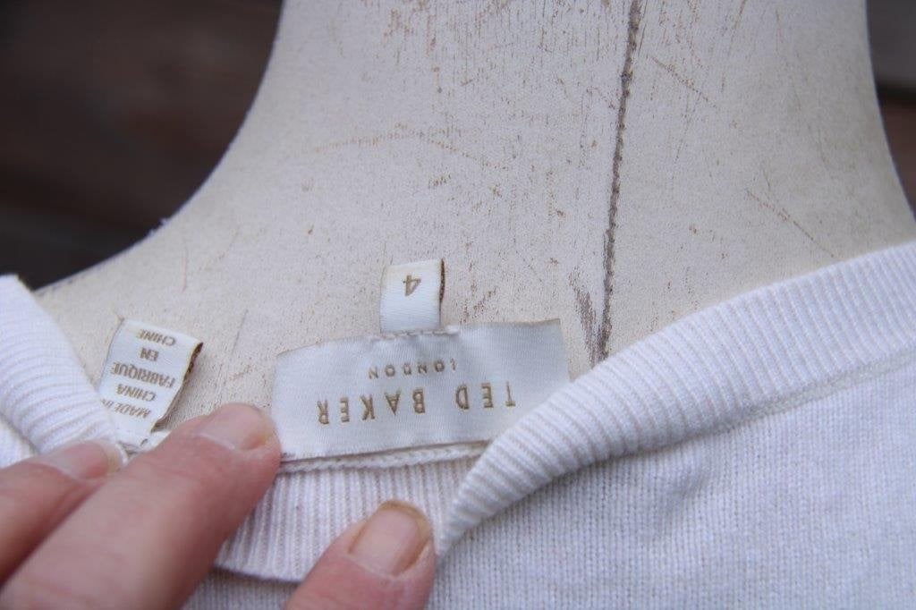 Trui beige Ted Baker mt 4 (M) Vaste prijs OPRUIMING, Maat 38/40 (M), Beige, Ophalen of Verzenden, Ted Baker