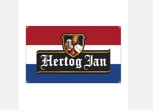 Grote vlaggen Hertog Jan (150x90cm), Ophalen of Verzenden, Nieuw