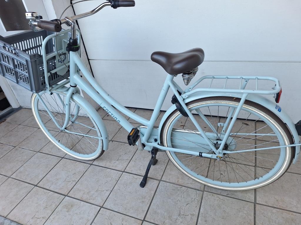 Damesfiets met voordrager en mand - Zo goed als nieuw, Overige merken, 53 tot 56 cm, Velgrem, Versnellingen