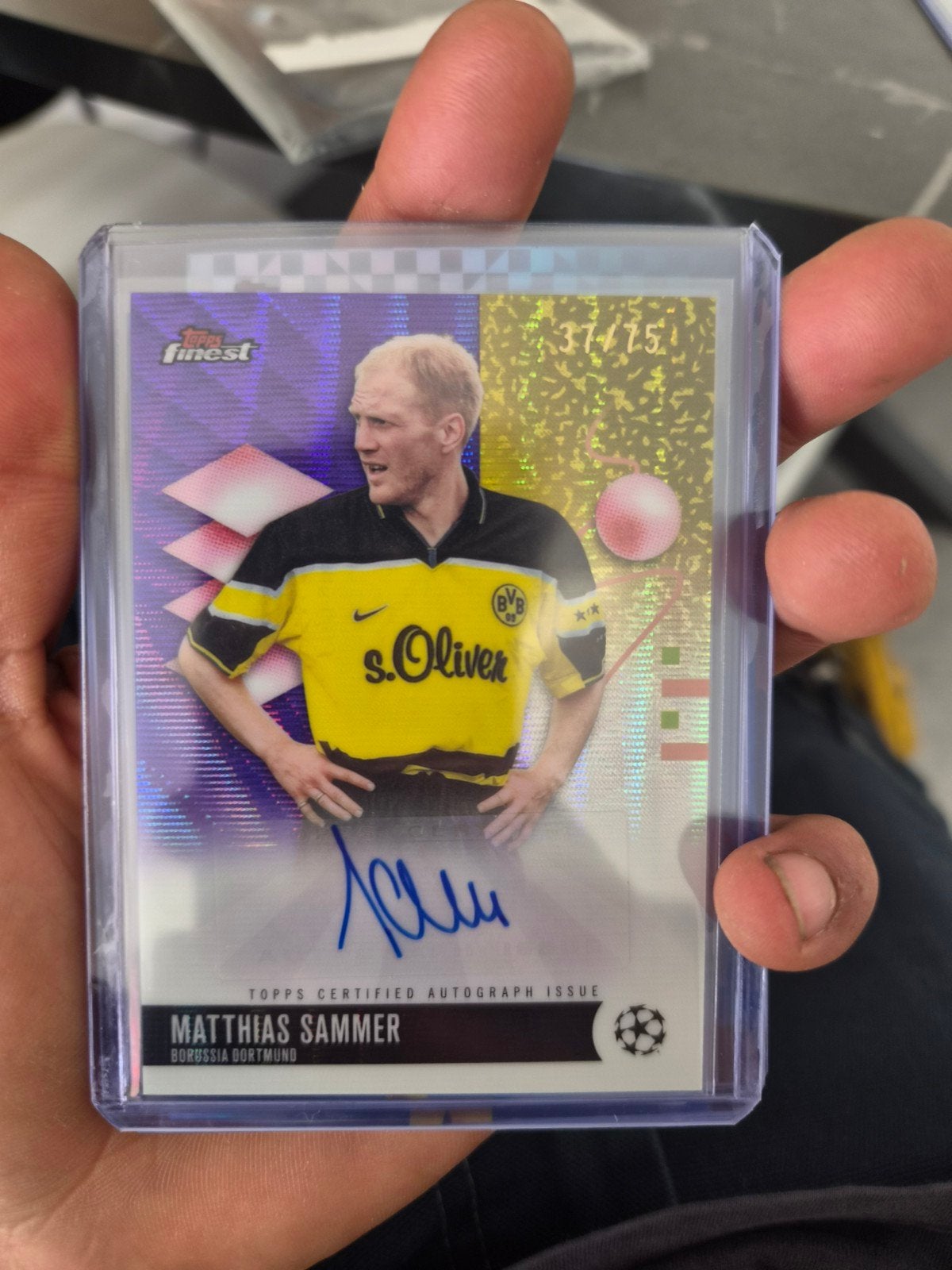 Matthias Sammer Topps Finest Autograph Kaart, Ophalen of Verzenden, Nieuw