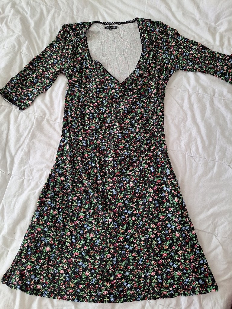 Mooie King Louie jurk maat L, Kleding | Dames, Meerkleurig, Maat 42/44 (L), Ophalen of Verzenden, Zo goed als nieuw